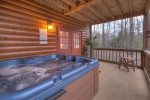 Hot Tub on the Lower Level Screen Porch 